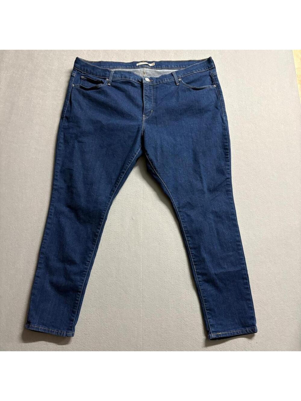 Levi's 310 Shaping Super Skinny Jeans Womens 22W S Blue Denim Stretch Plus Size